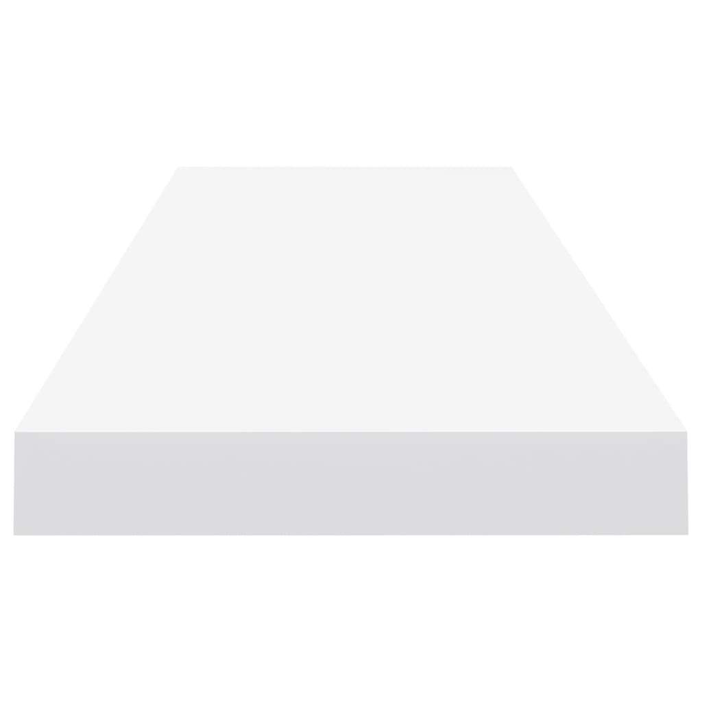 Prateleira de parede suspensa 90x23,5x3,8 cm MDF branco