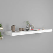 Prateleira de parede suspensa 90x23,5x3,8 cm MDF branco
