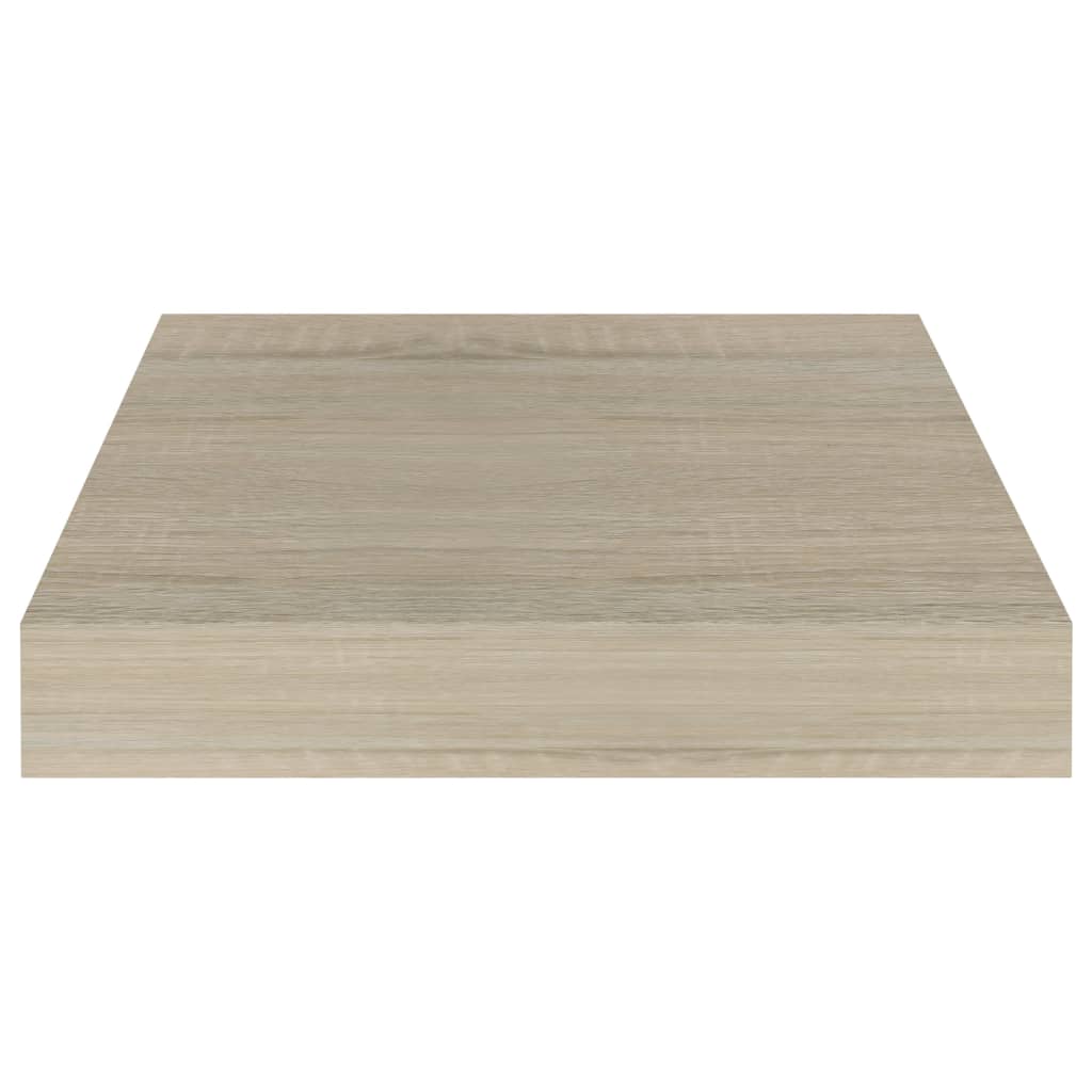 Prateleiras de parede suspensas 4pcs 23x23,5x3,8cm MDF carvalho