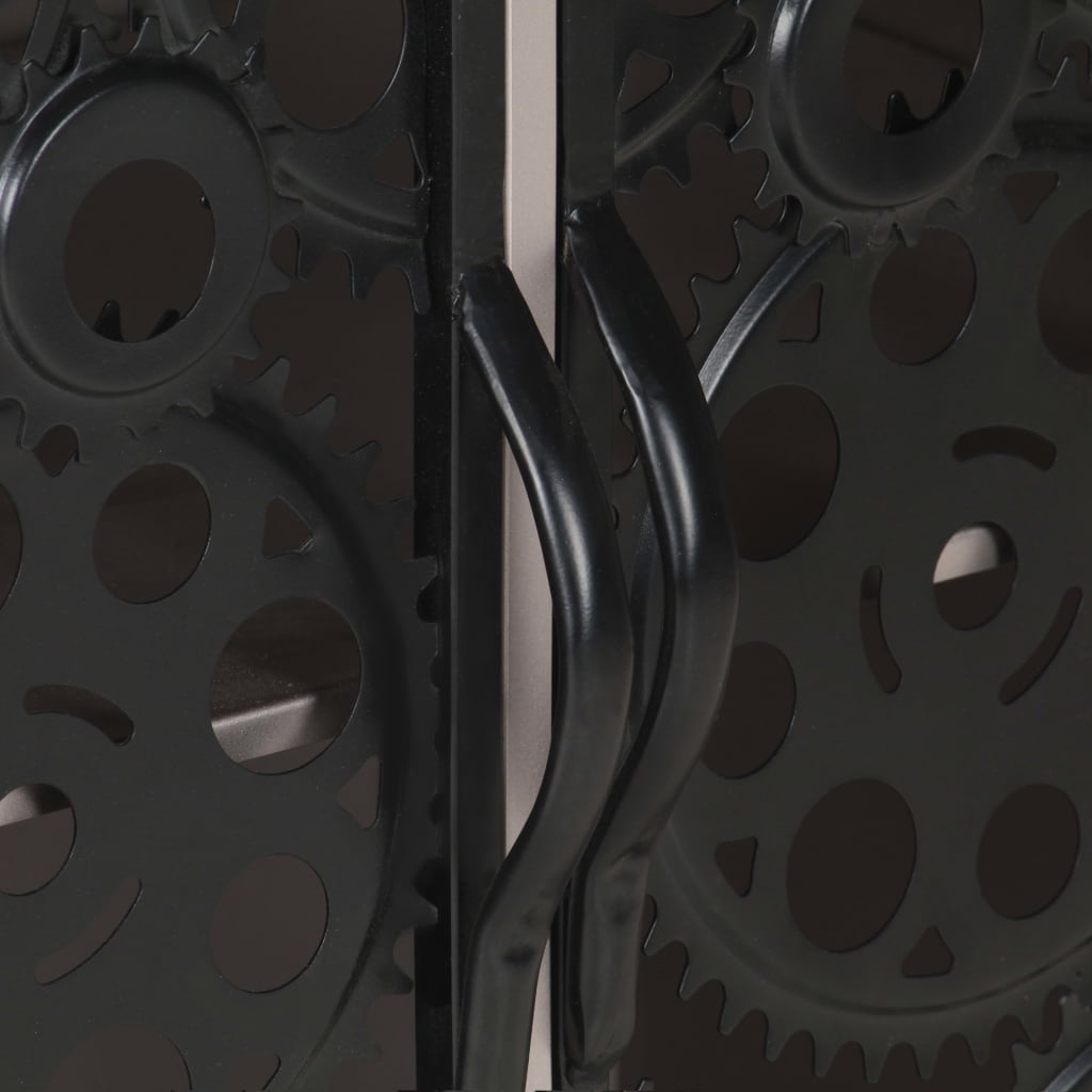 Aparador 60x35x75 cm madeira de mangueira áspera e ferro