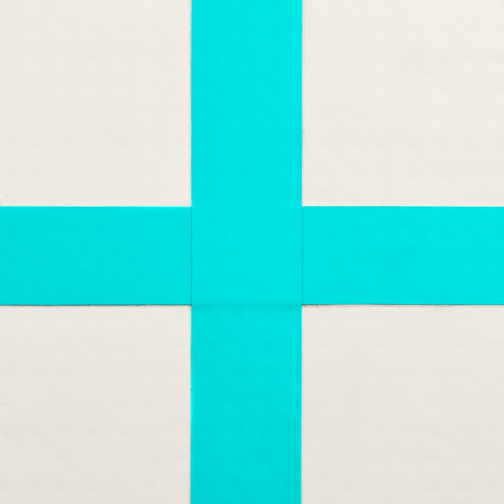 Colchão de ginástica insuflável c/ bomba 300x100x15cm PVC verde