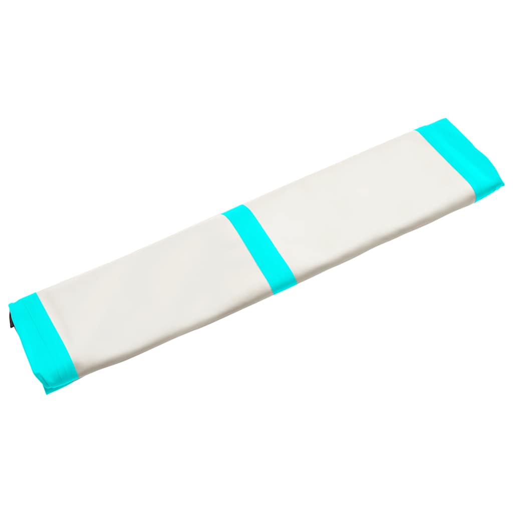 Colchão de ginástica insuflável c/ bomba 200x200x20cm PVC verde