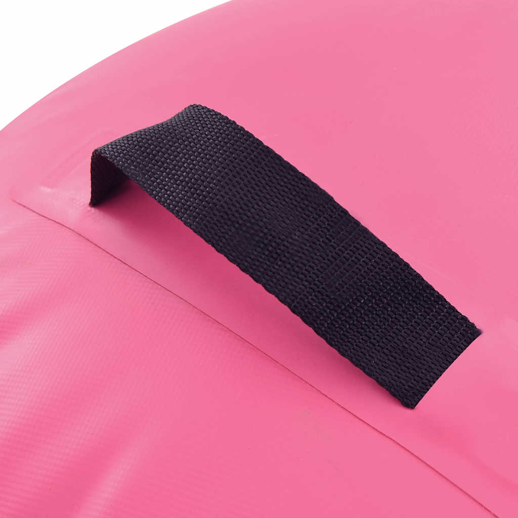 Rolo de ginástica/yoga insuflável com bomba 100x60 cm PVC rosa