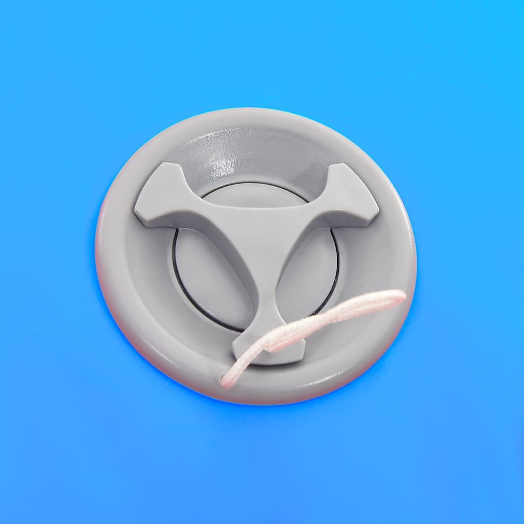 Rolo de ginástica/yoga insuflável com bomba 100x60 cm PVC azul