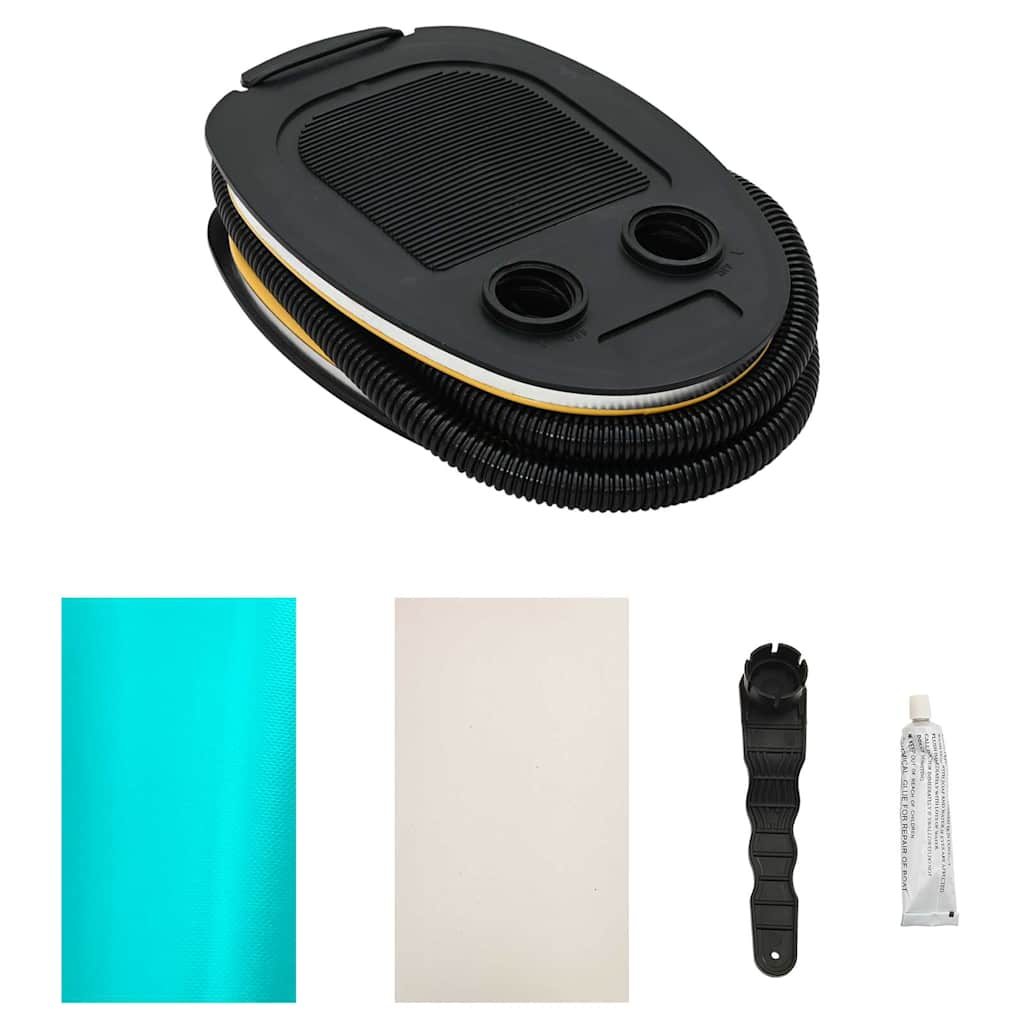 Rolo de ginástica/yoga insuflável com bomba 120x75 cm PVC verde