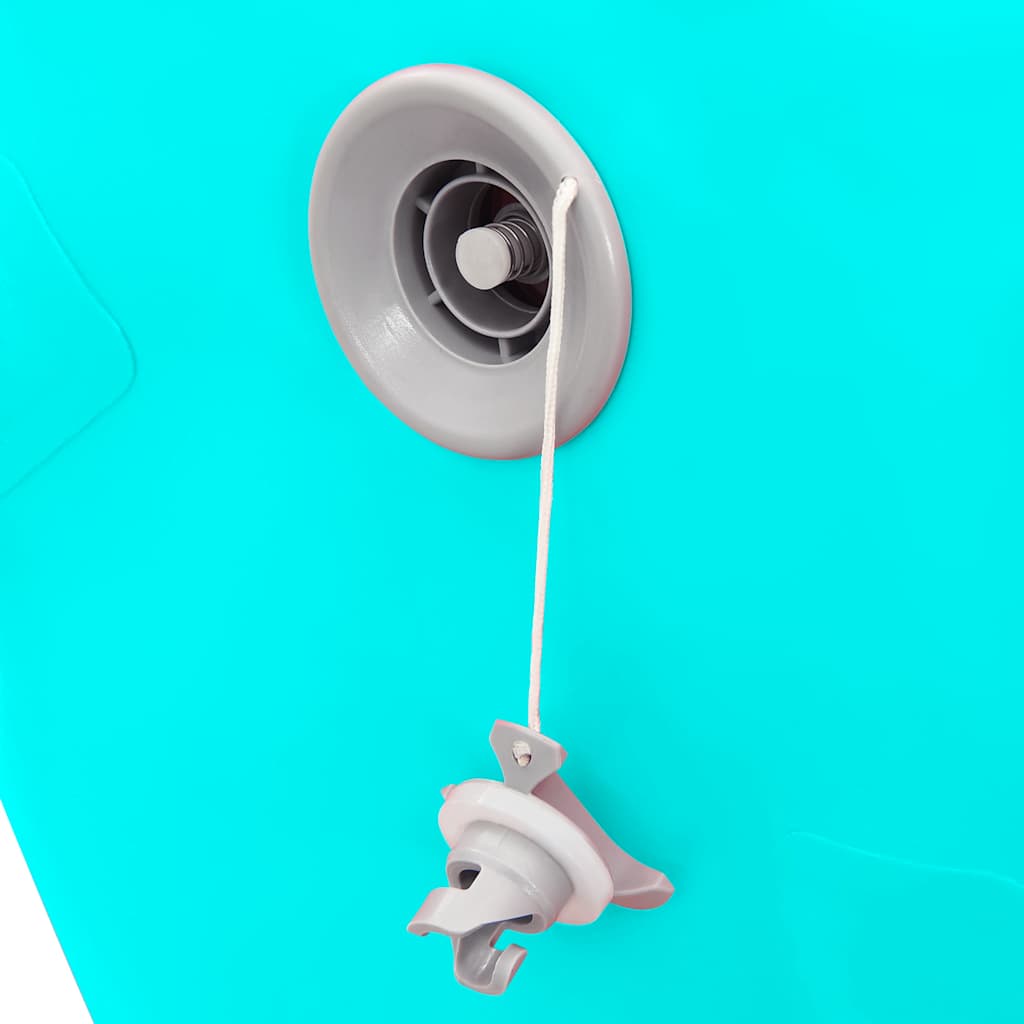 Rolo de ginástica/yoga insuflável com bomba 120x90 cm PVC verde