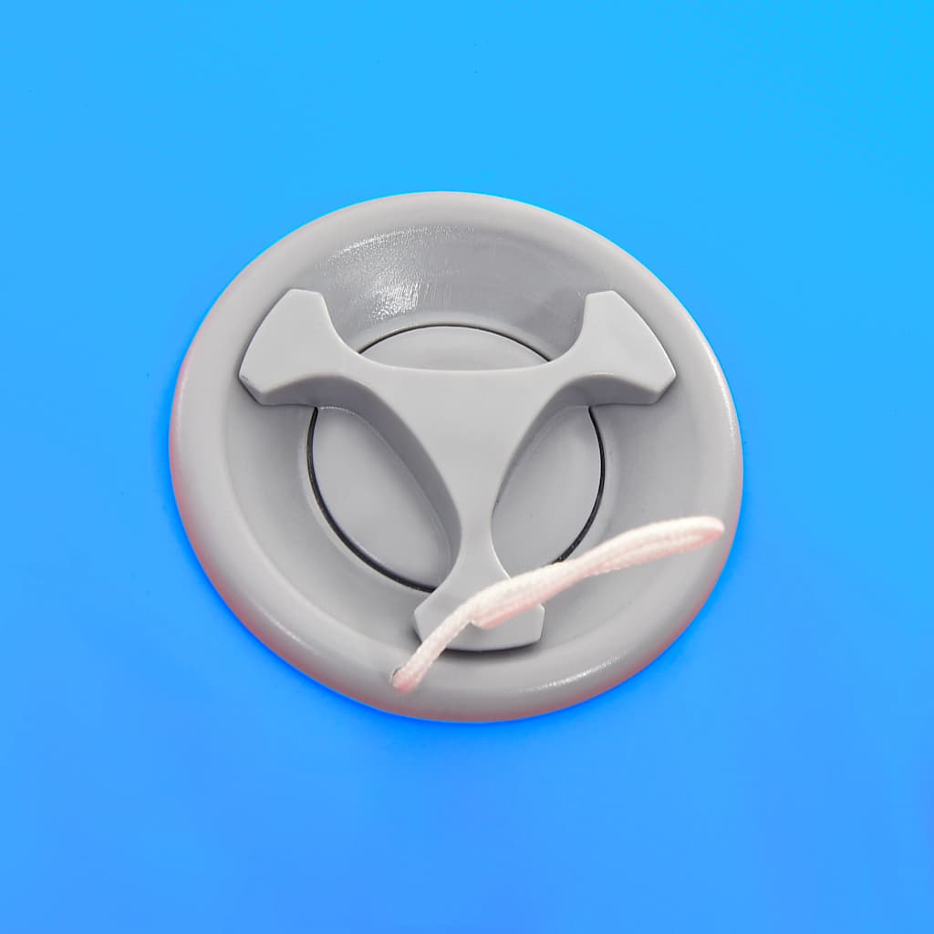 Rolo de ginástica/yoga insuflável com bomba 120x90 cm PVC azul