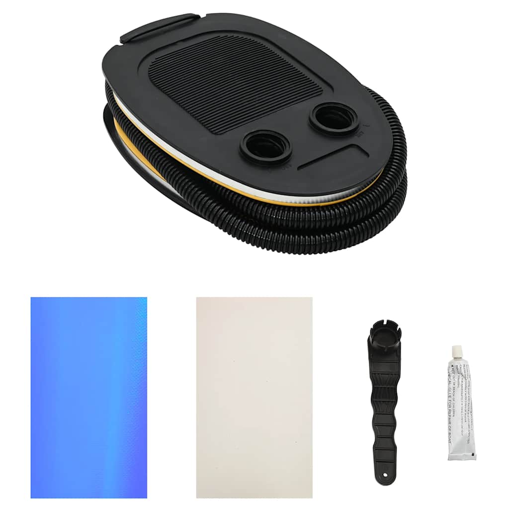 Rolo de ginástica/yoga insuflável com bomba 120x90 cm PVC azul