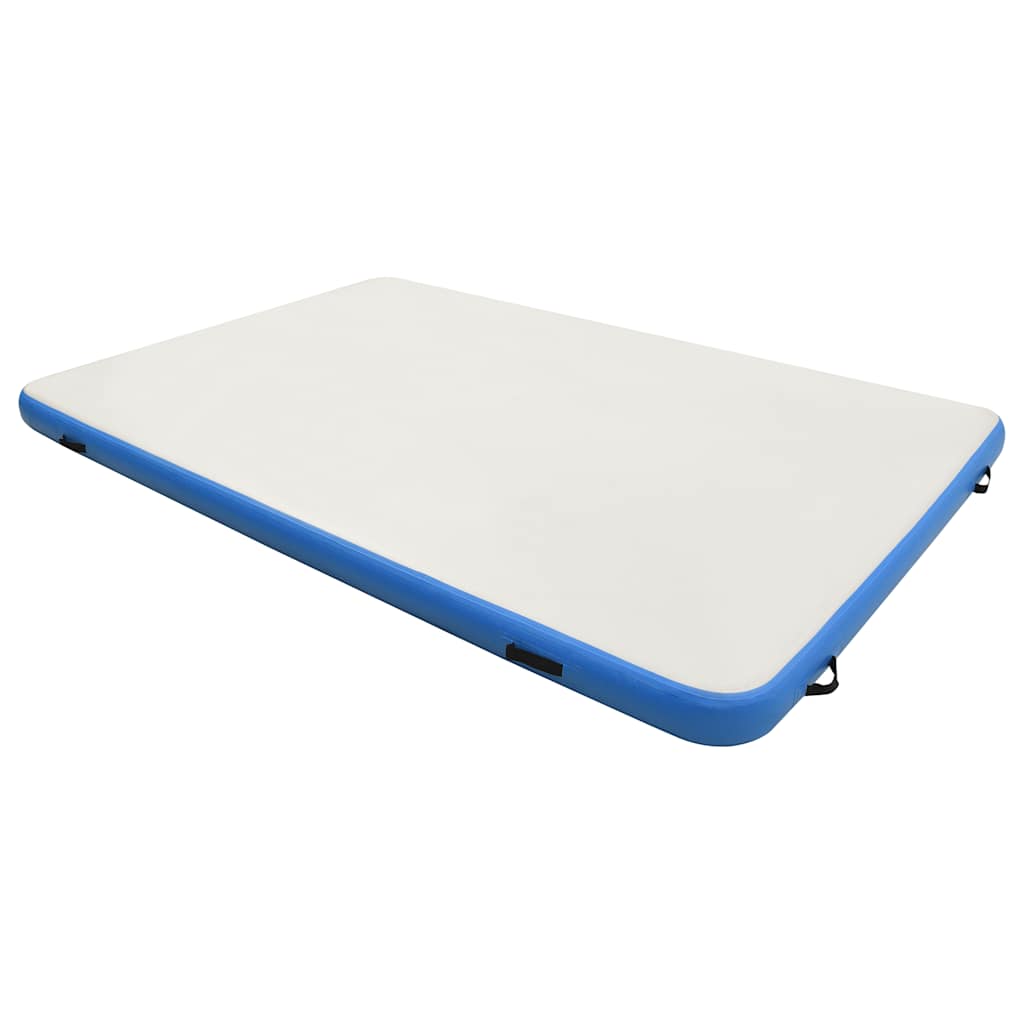 Plataforma flutuante insuflável 200x150x15 cm azul e branco