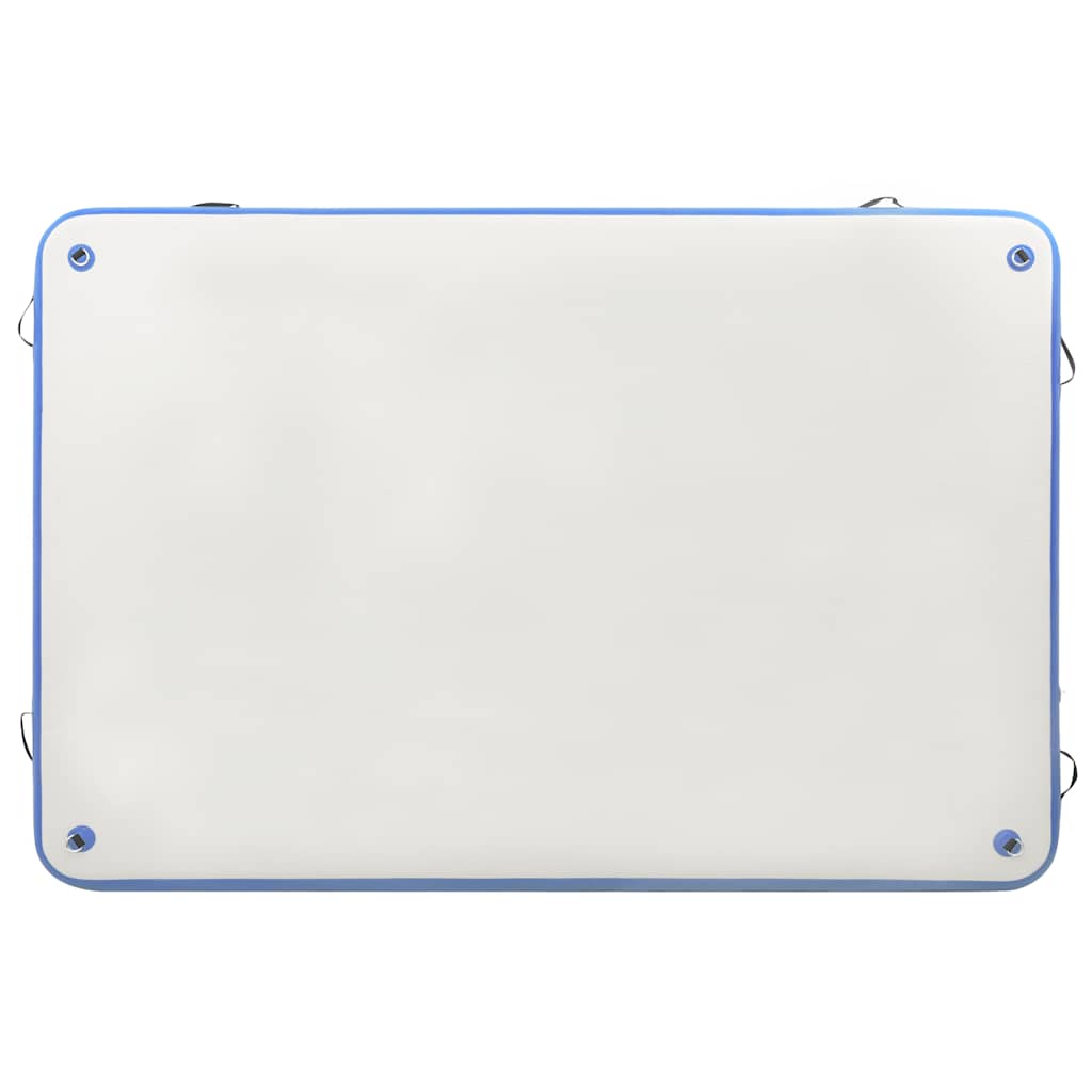 Plataforma flutuante insuflável 200x150x15 cm azul e branco