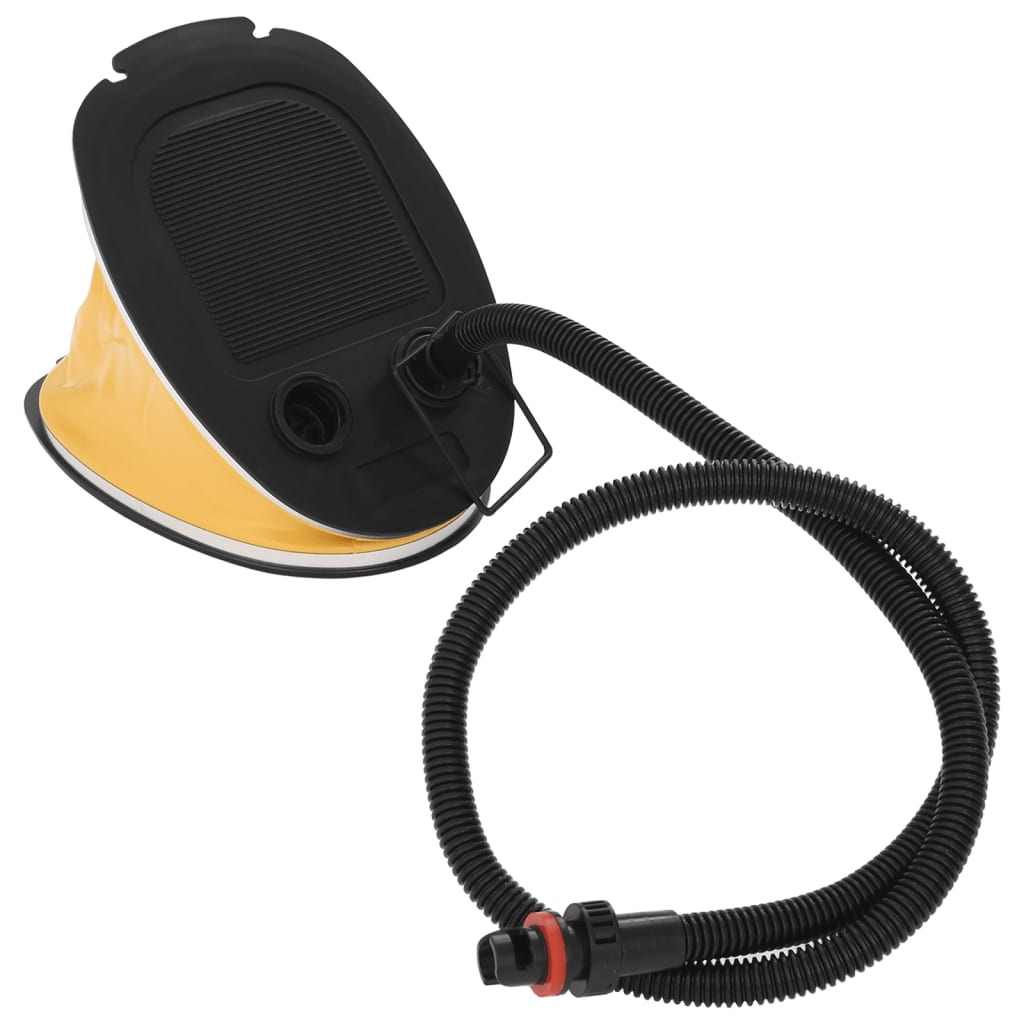 Bomba de pé 26x18 cm PP e PE cinzento e amarelo