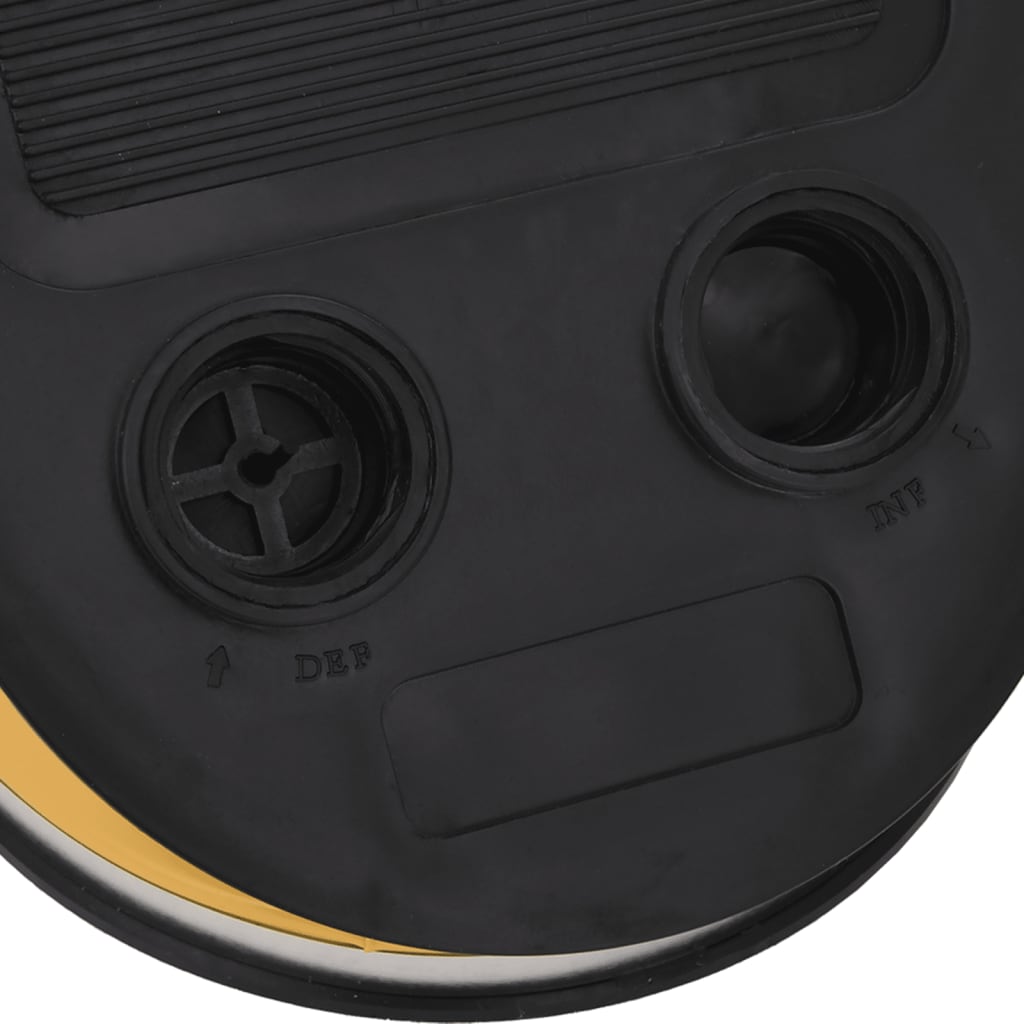 Bomba de pé 26x18 cm PP e PE cinzento e amarelo