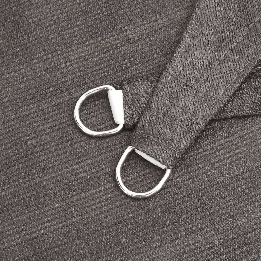 Para-sol estilo vela 160 g/m² 3x3x3 m PEAD antracite