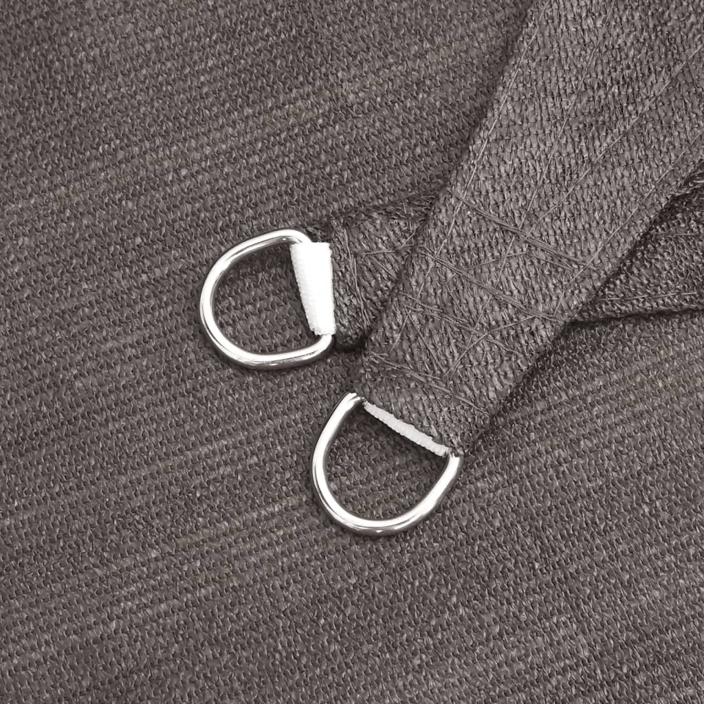 Para-sol estilo vela 160 g/m² 2,5x4 m PEAD antracite