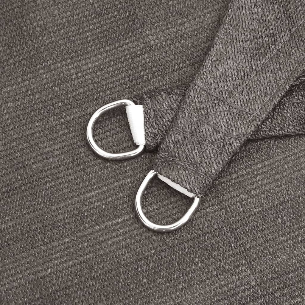 Para-sol estilo vela 160 g/m² 4x5 m PEAD antracite