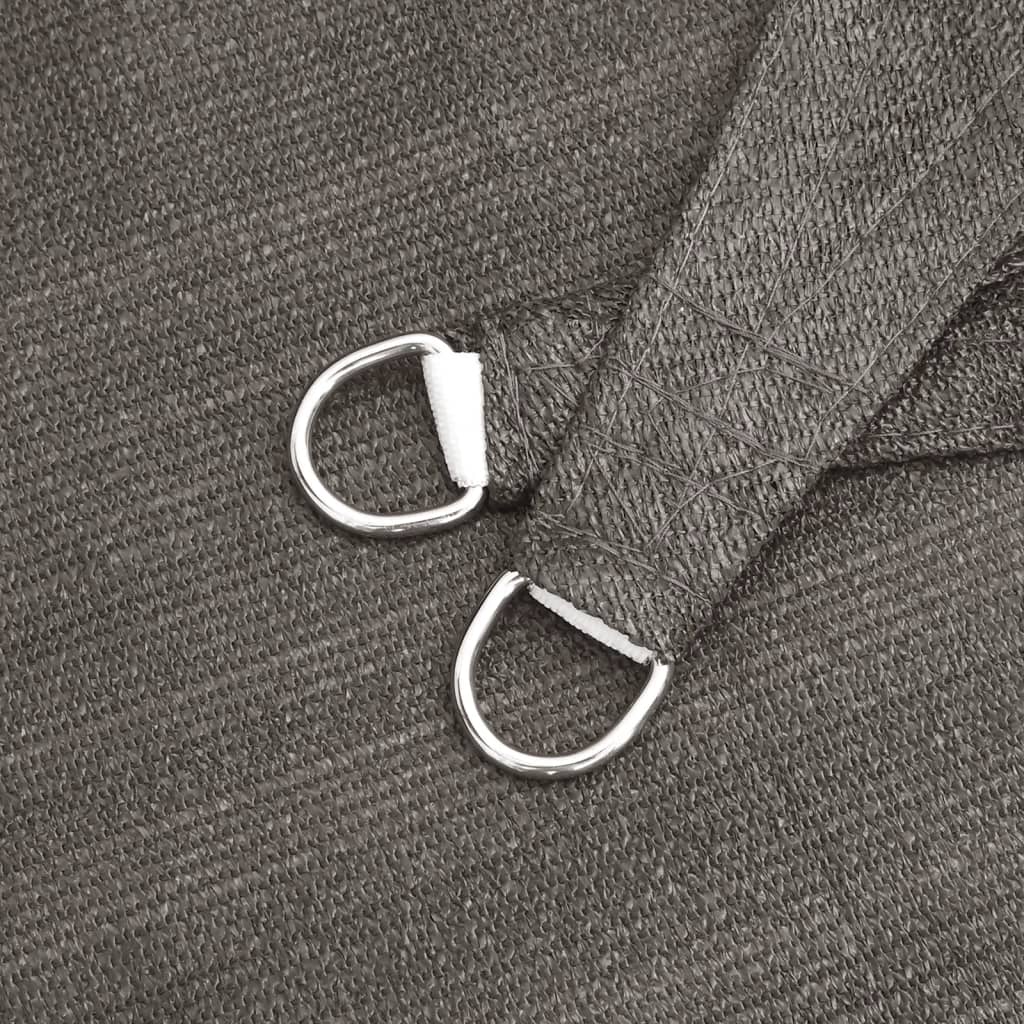 Para-sol estilo vela 160 g/m² 3x3x3 m PEAD antracite