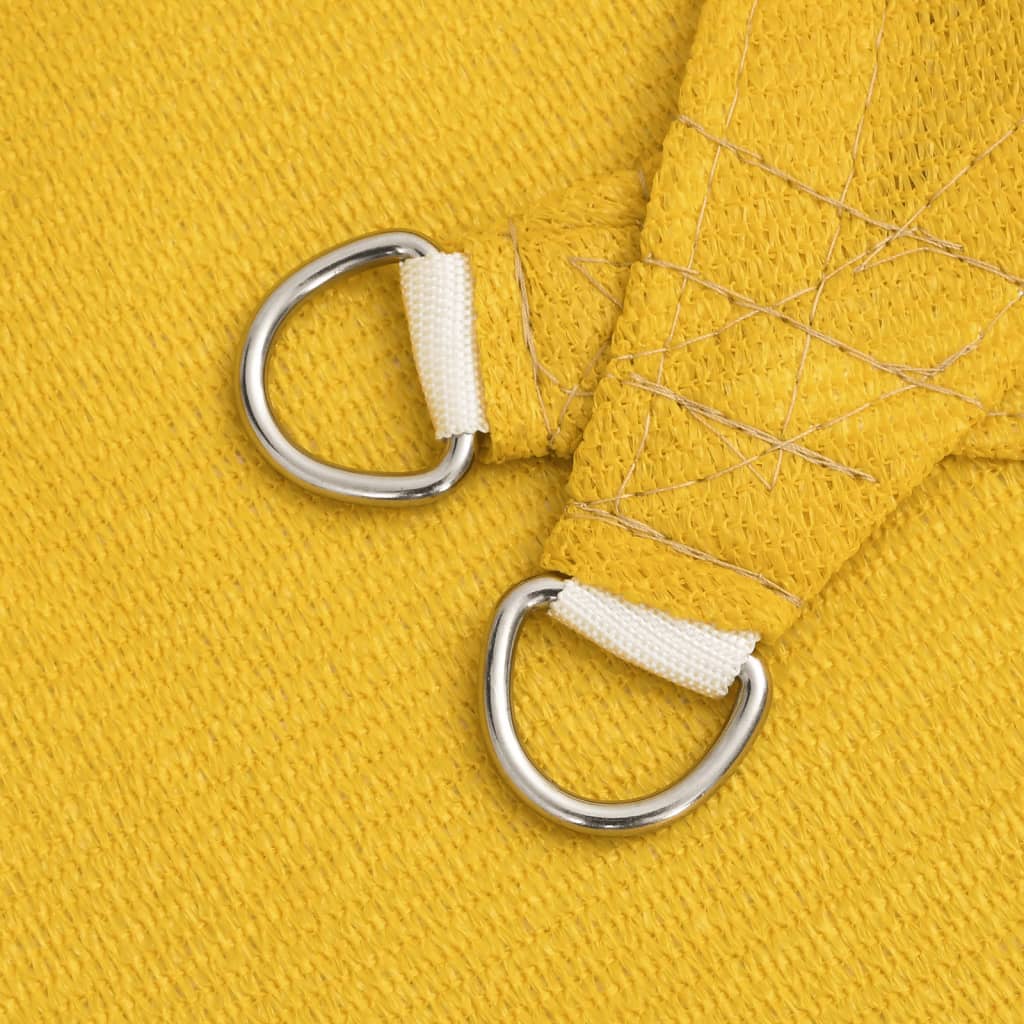 Para-sol estilo vela triangular 160 g/m² 4x5x6,8 m PEAD amarelo