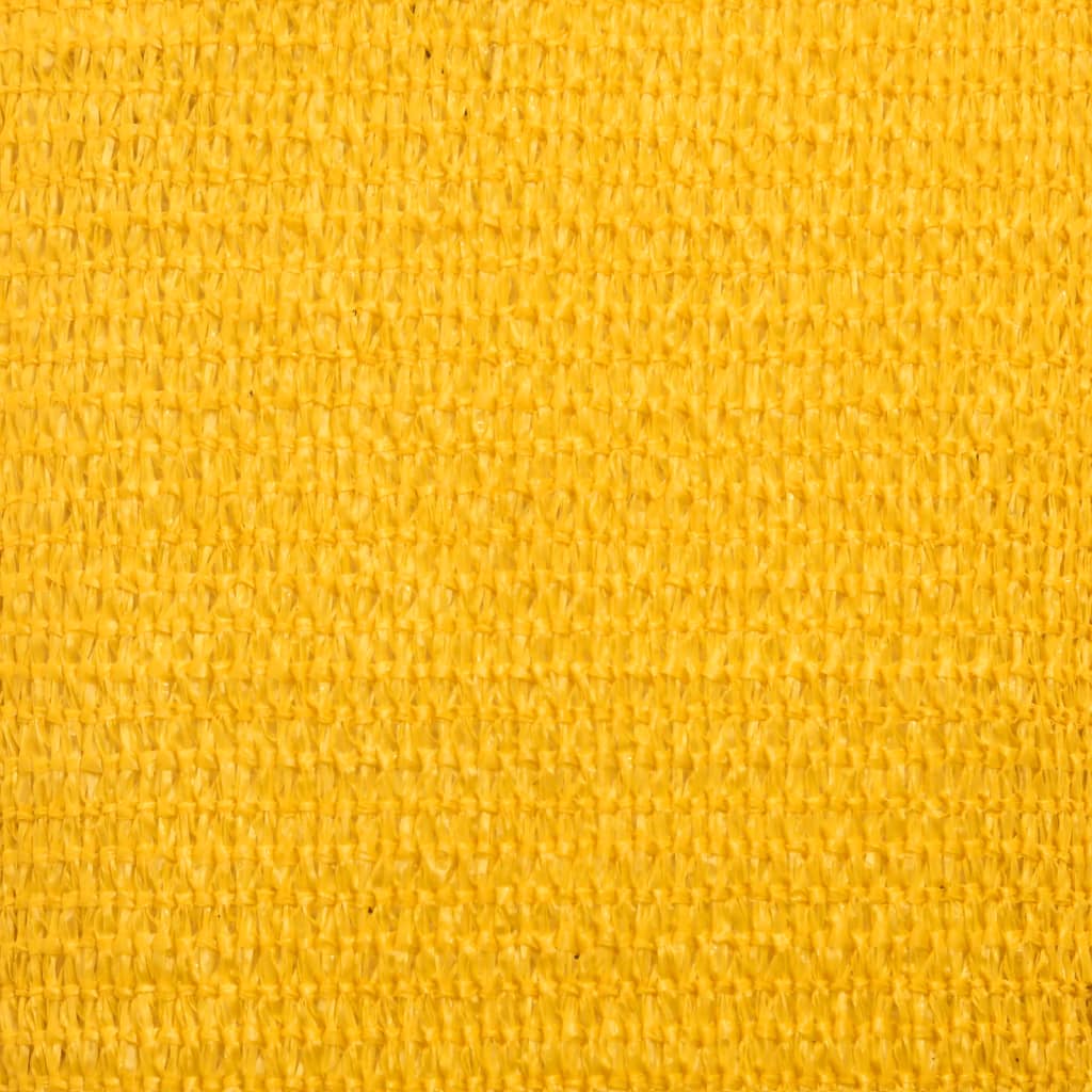 Para-sol estilo vela triangular 160 g/m² 4x5x6,8 m PEAD amarelo