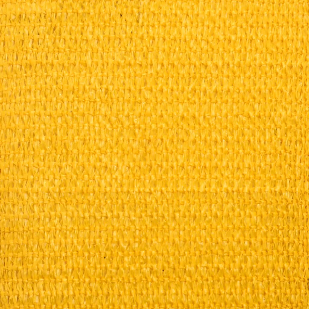Para-sol estilo vela 160 g/m² 2,5x4 m PEAD amarelo