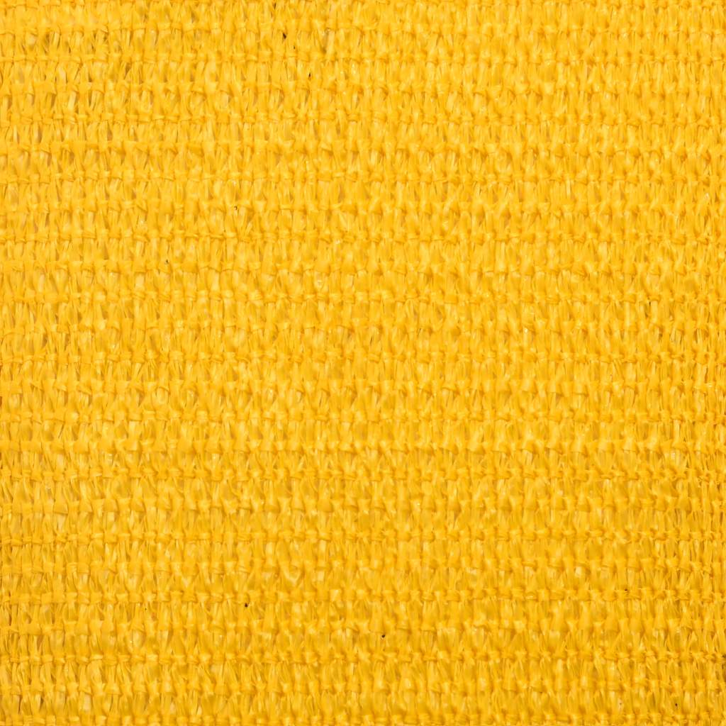 Para-sol estilo vela triangular 160 g/m² 4x5x6,8 m PEAD amarelo