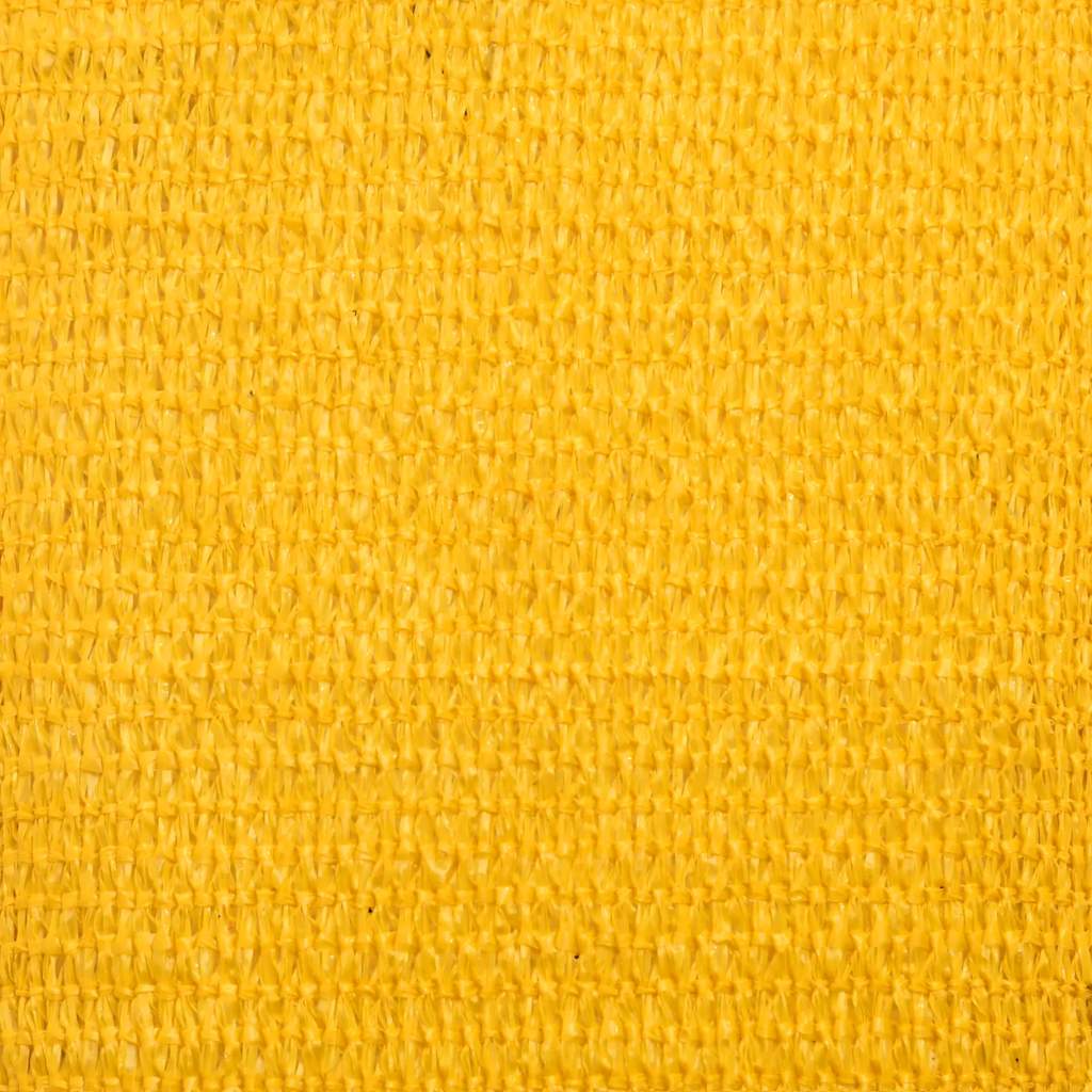 Para-sol estilo vela triangular 160 g/m² 4x5x6,8 m PEAD amarelo