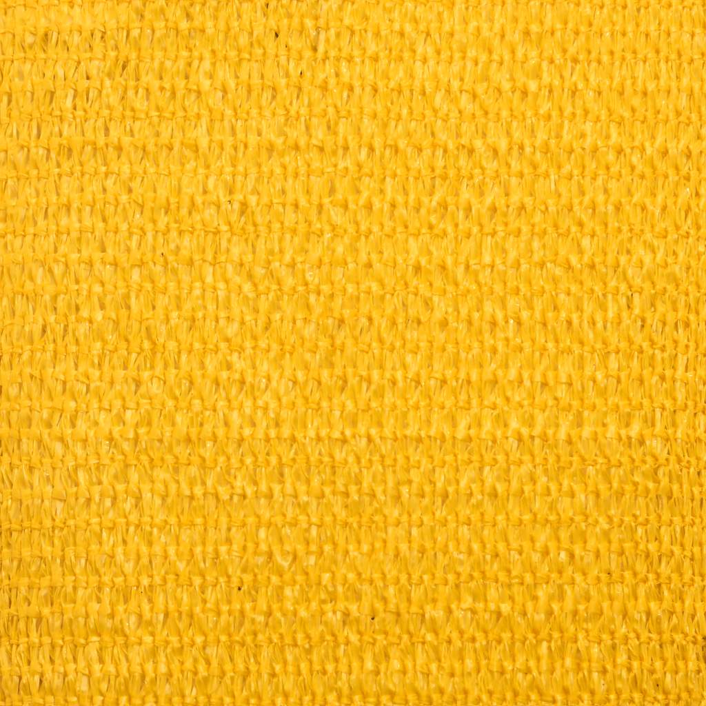 Para-sol estilo vela triangular 160 g/m² 4x5x6,8 m PEAD amarelo