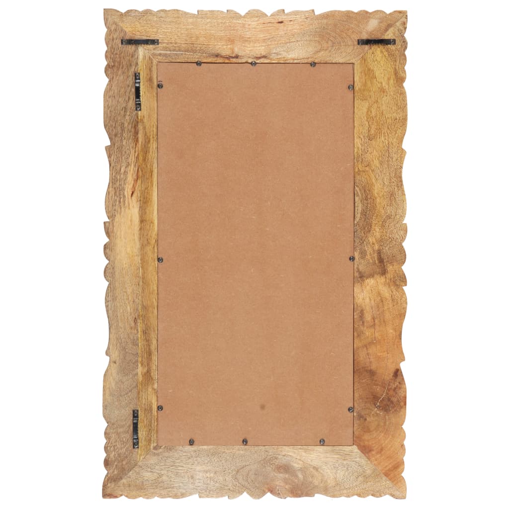 Espelho 80x50 cm madeira de mangueira maciça
