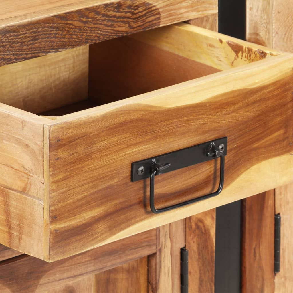 Aparador 172x35x80 cm acácia maciça c/ acabamento a mel