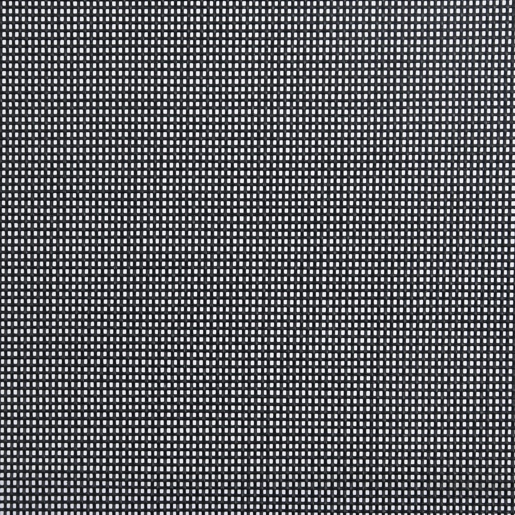 Cadeiras de jardim dobráveis 6 pcs textilene preto