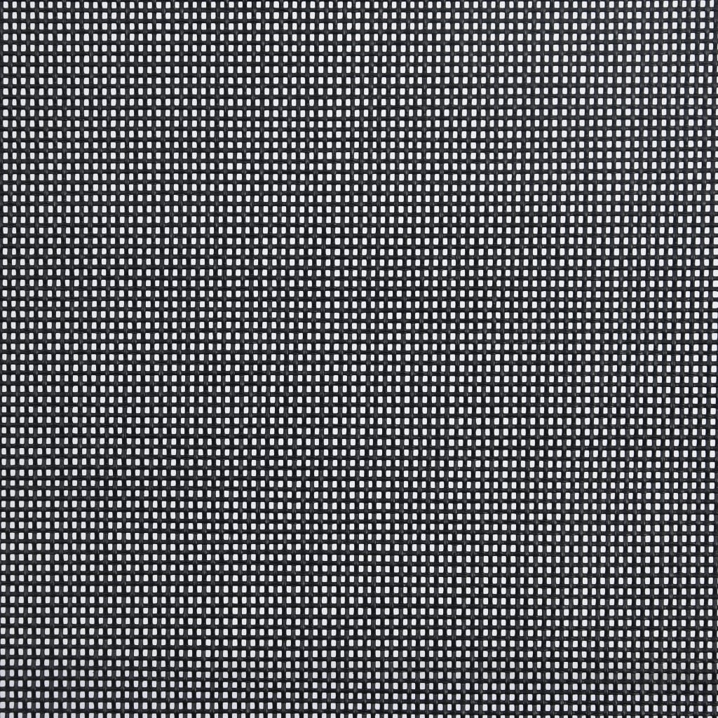 Cadeiras de jardim dobráveis 6 pcs textilene preto