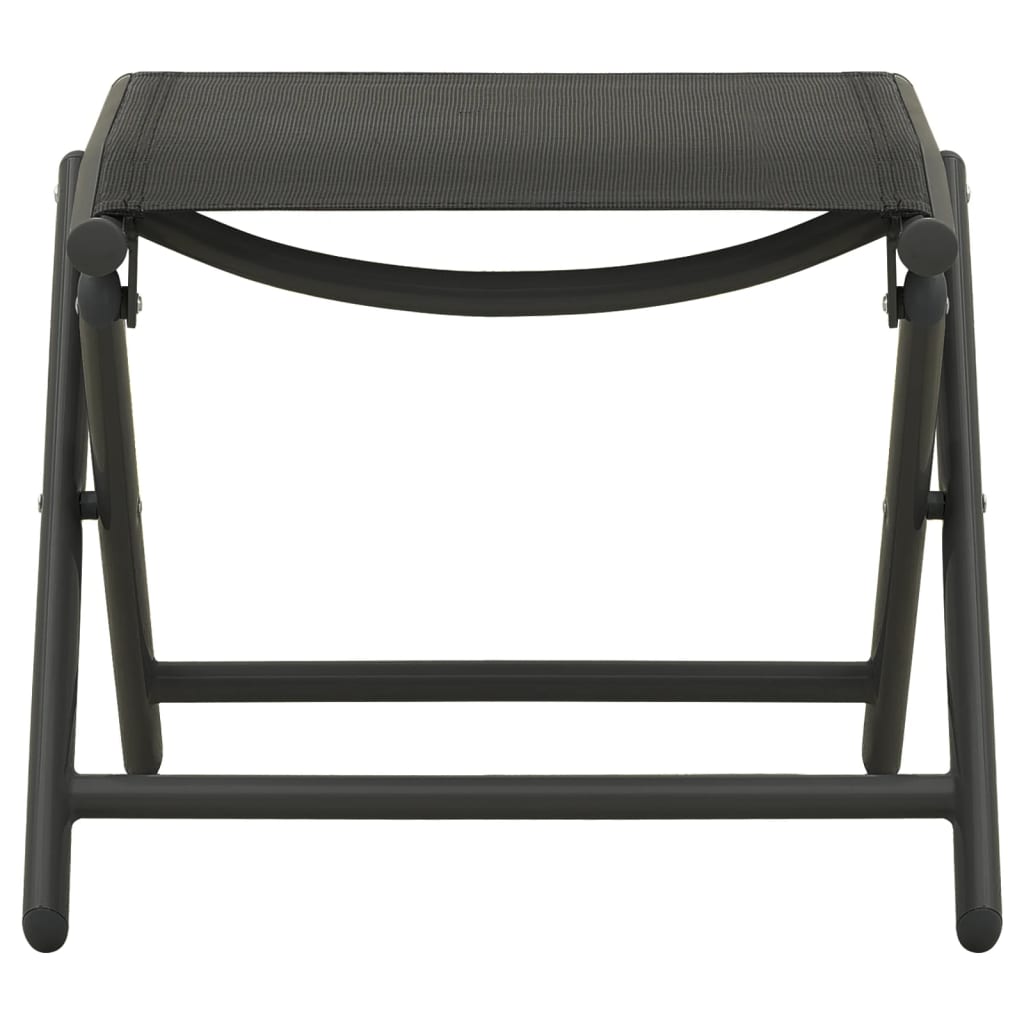 3 pcs conjunto lounge para jardim textilene e alumínio prateado