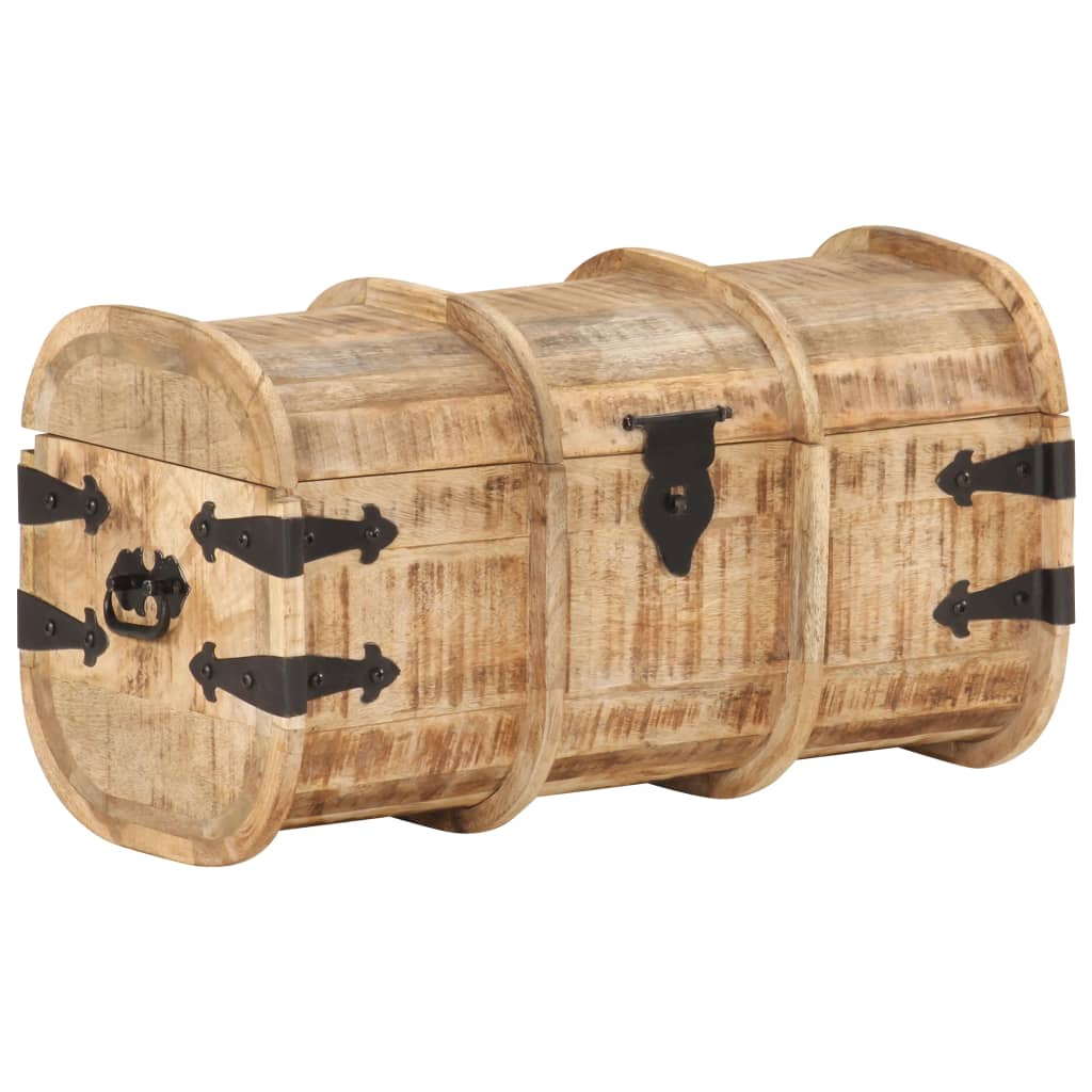 Baús de arrumação 2 pcs madeira de mangueira maciça