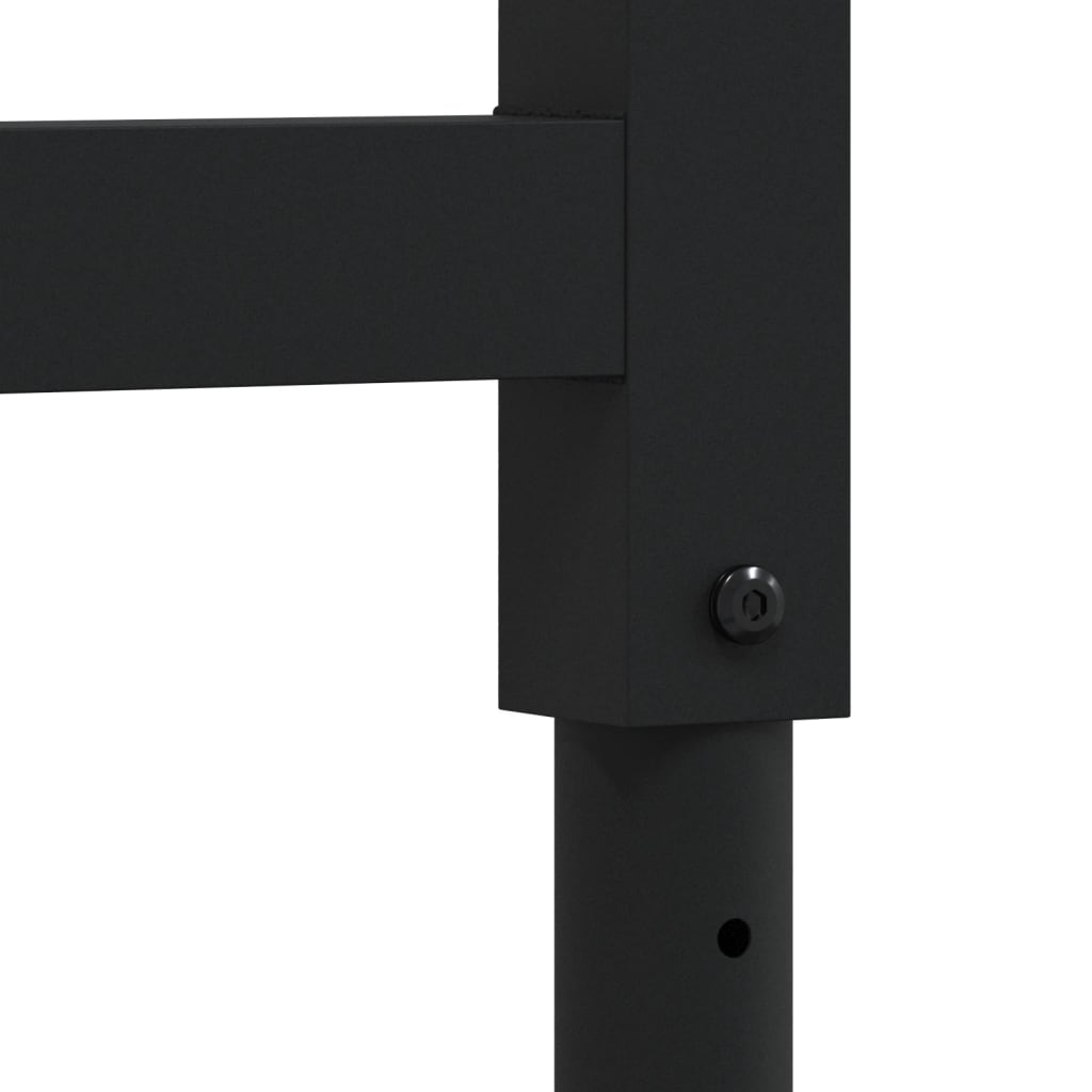 Estruturas bancada ajustáveis 2 pcs 85x(69-95,5) cm metal cinza