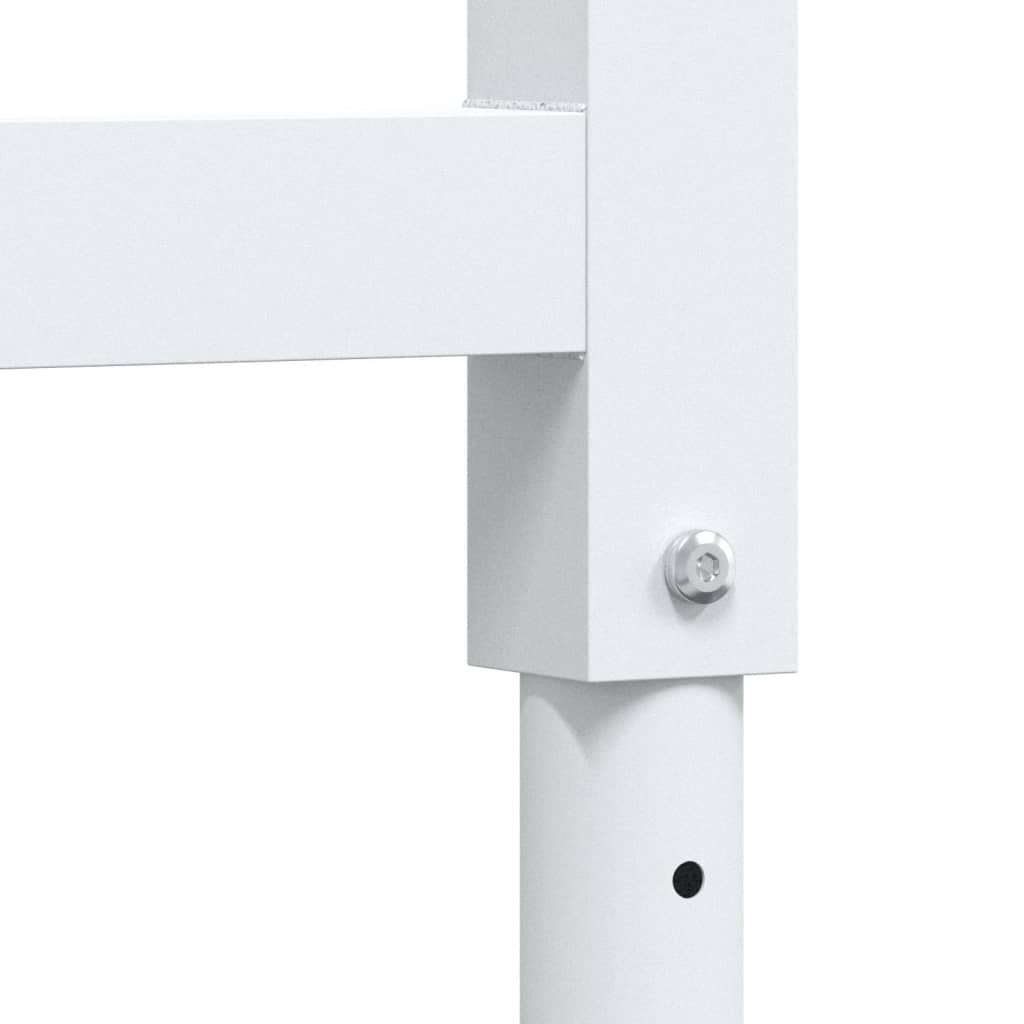 Estruturas bancada ajustáveis 2 pcs 85x(69-95,5) cm metal cinza