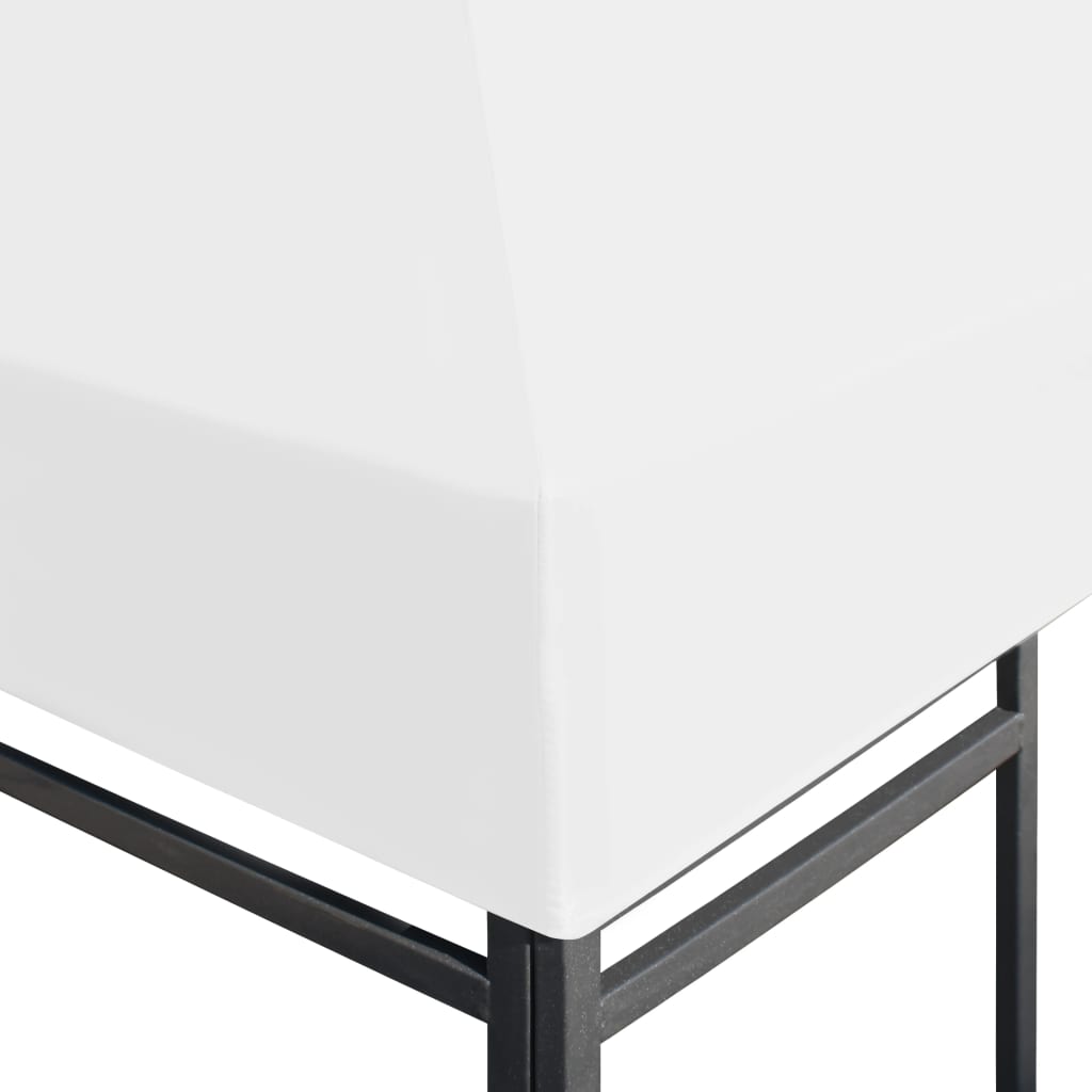 Cobertura de gazebo 270 g/m² 4x3 m amarelo