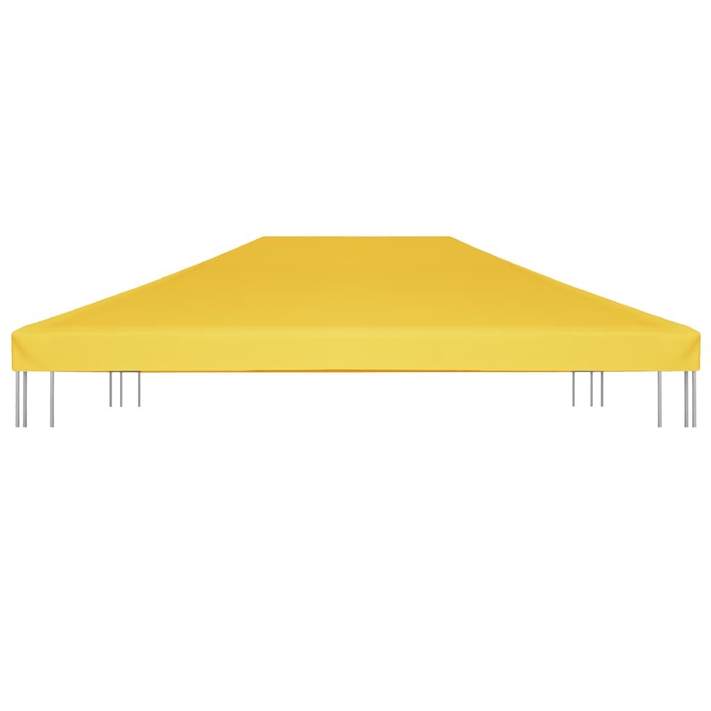 Cobertura de gazebo 270 g/m² 4x3 m amarelo