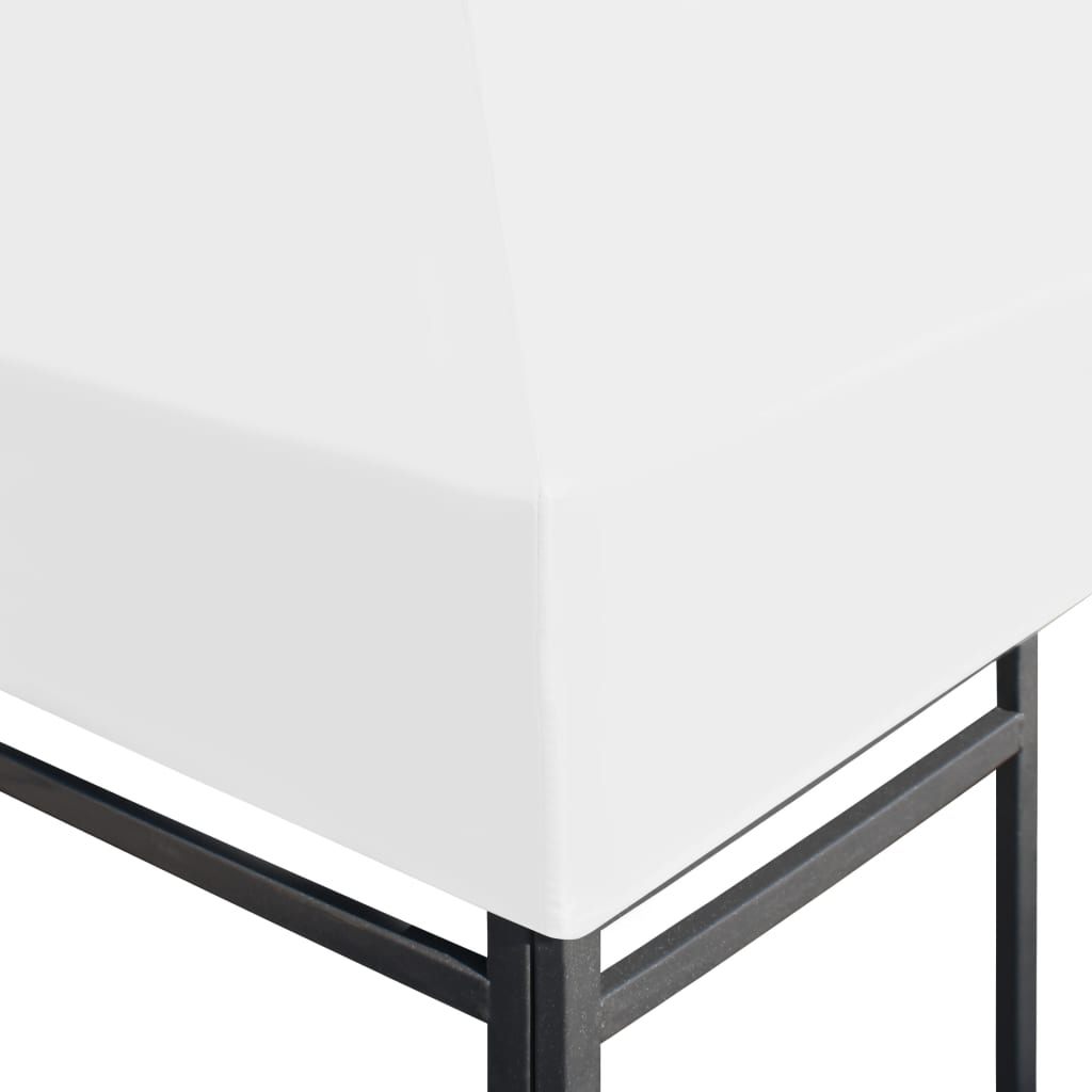 Cobertura de gazebo 270 g/m² 4x3 m amarelo