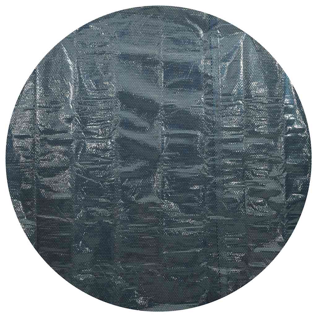 Película p/ piscina PE solar flutuante 381 cm preto e azul