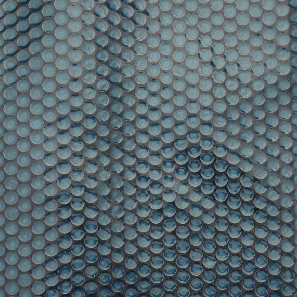 Película p/ piscina PE solar flutuante 381 cm preto e azul