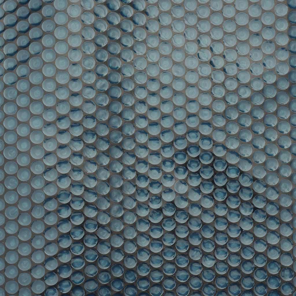 Película p/ piscina PE solar flutuante 527 cm preto e azul