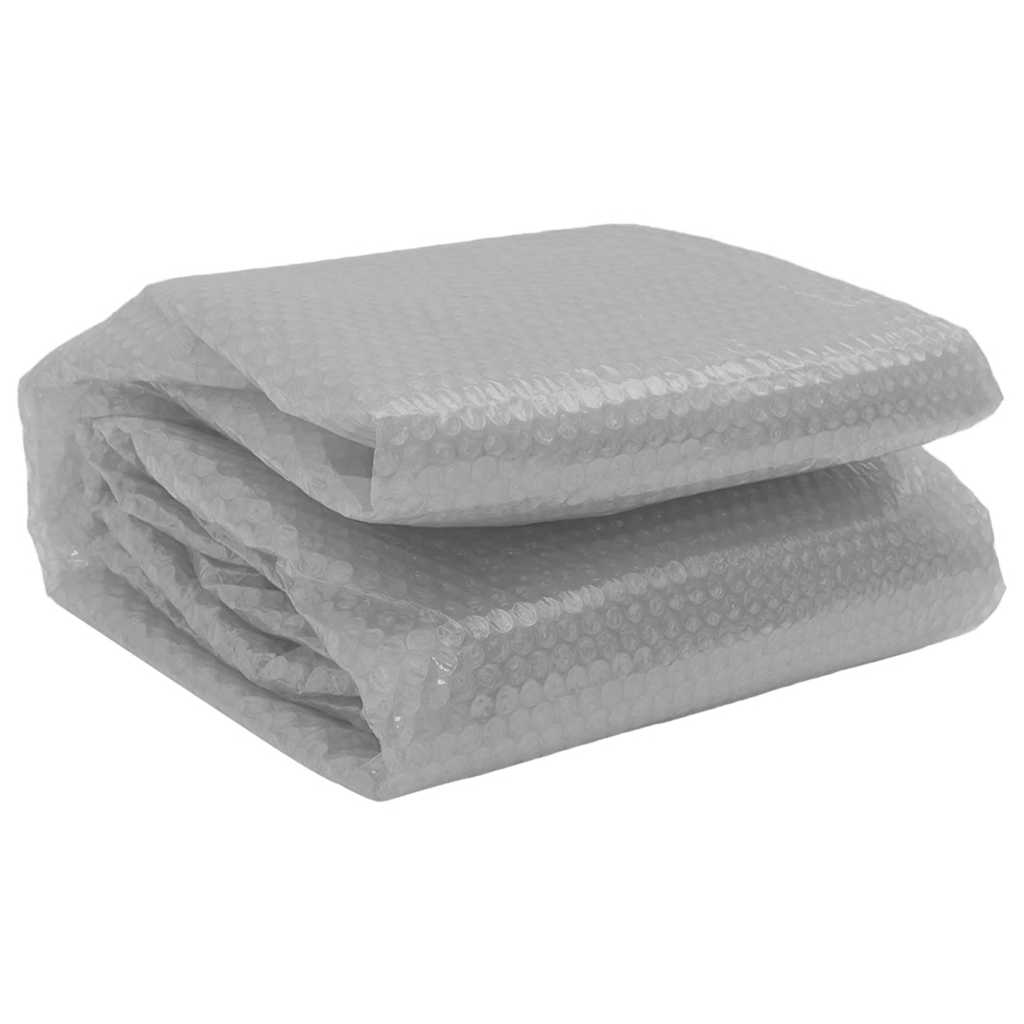 Película p/ piscina PE solar flutuante 455 cm cinzento