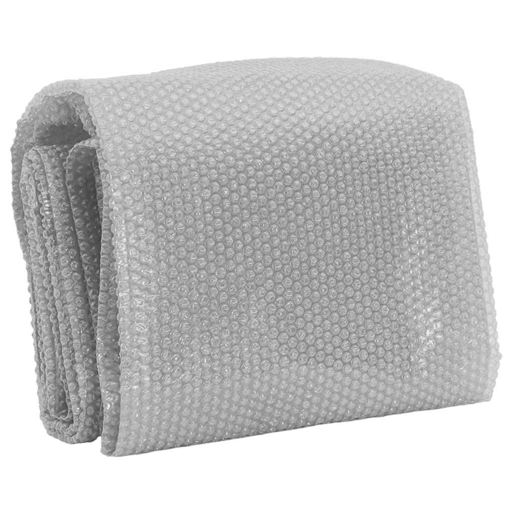 Película p/ piscina PE solar flutuante 527 cm cinzento