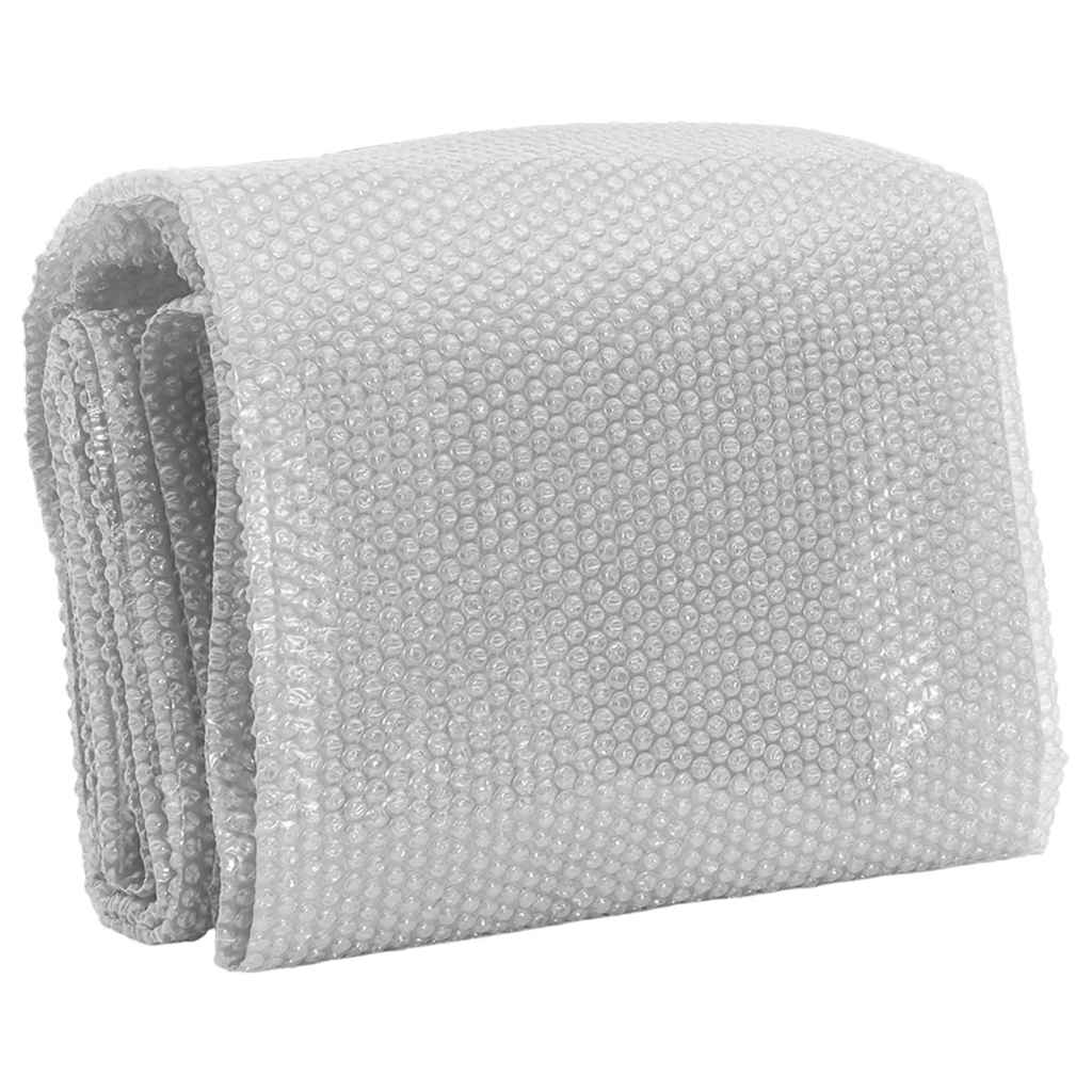 Película p/ piscina PE solar flutuante 260x160 cm cinzento