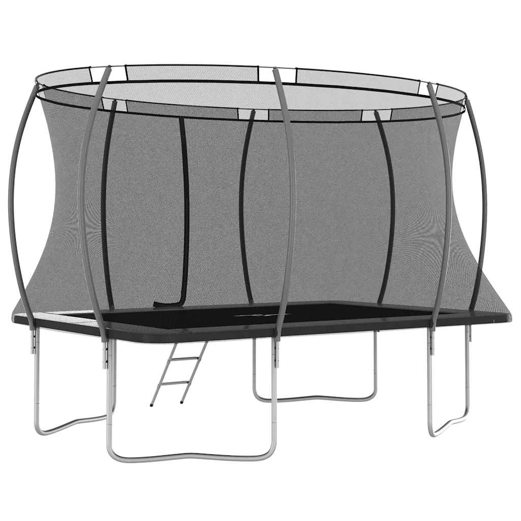 Conjunto de trampolim retangular 335x244x90 cm 150 kg