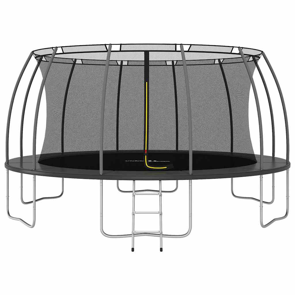 Conjunto de trampolim redondo 488x90 cm 150 kg