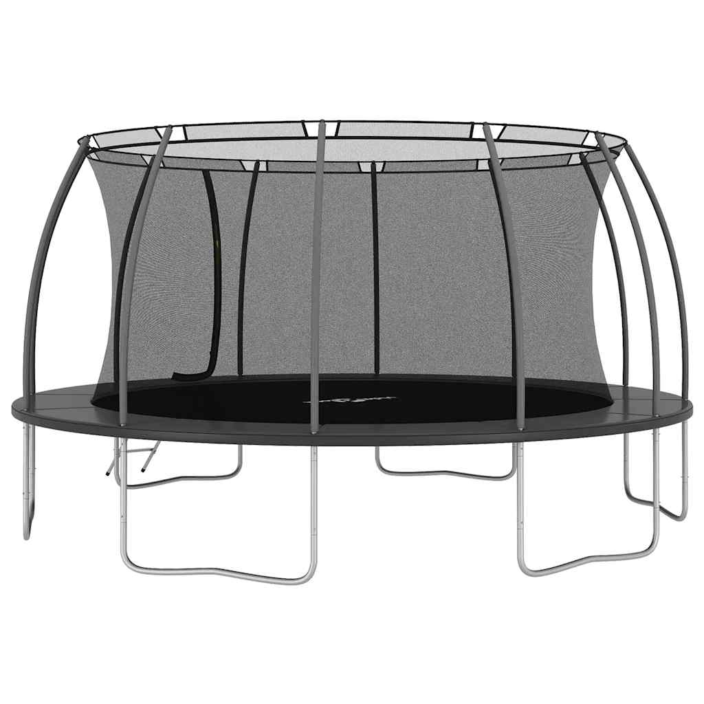 Conjunto de trampolim redondo 488x90 cm 150 kg