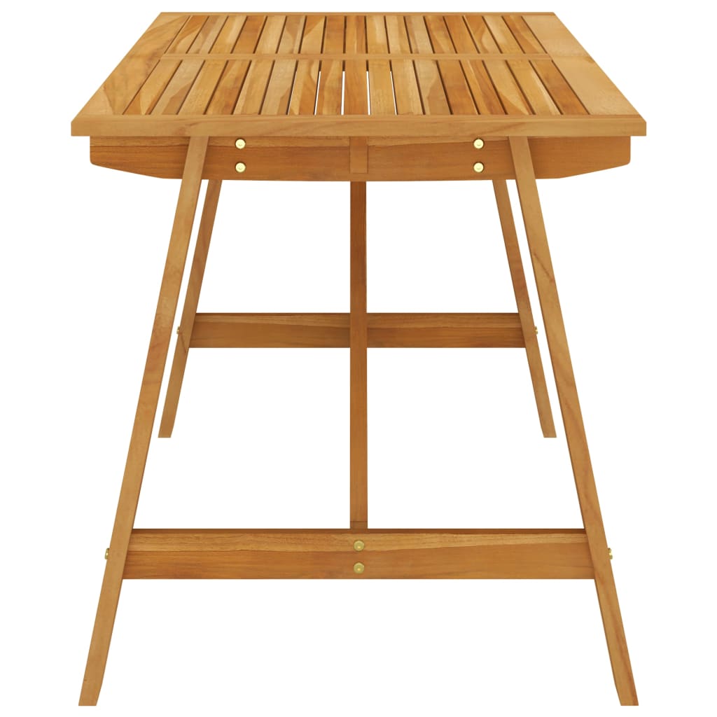 Mesa de jantar p/ jardim 140x70x73,5cm madeira de acácia maciça