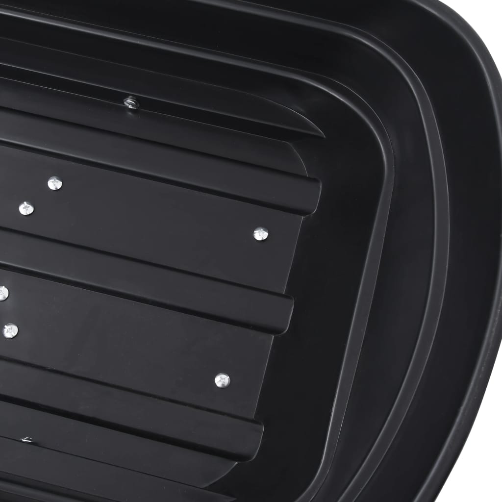 Carrinho de mão basculante para jardim 300 kg 75 L preto