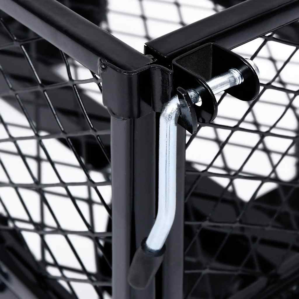 Carrinho de mão para jardim 250 kg preto