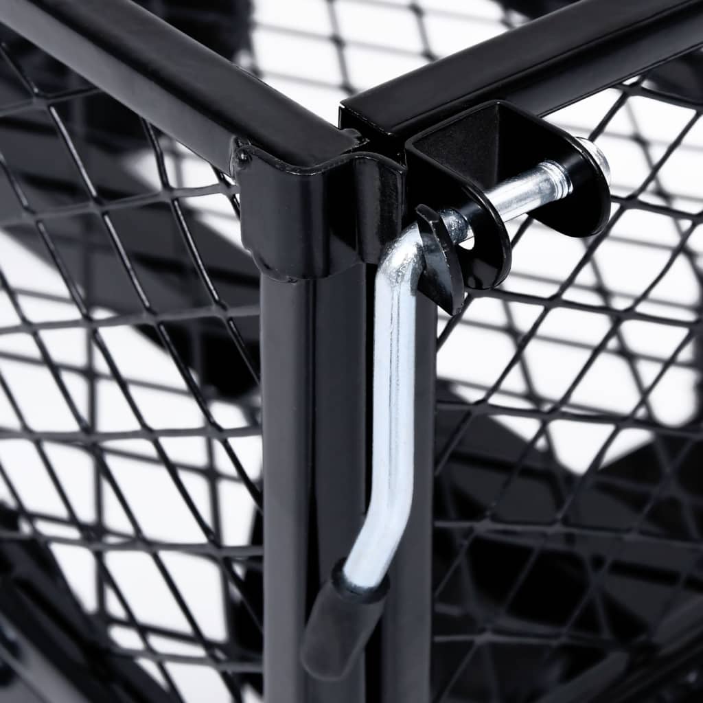 Carrinho de mão para jardim 350 kg preto